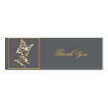 Gold Butterfly Thank You Custom Tag Business Cards