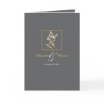 Gold Butterfly Wedding Invitation Announcement