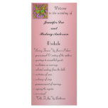 Gold Butterfly Wedding Program Rack Card