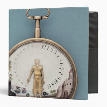 Gold cased bras-en-l'air pocket watch binders