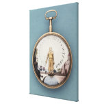 Gold cased bras-en-l'air pocket watch gallery wrap canvas