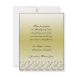 Gold Cattails on Celery Green Background Personalized Announcements