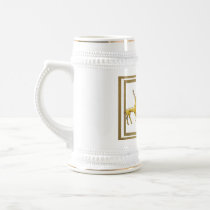 Gold Cernunnos, Deer & Frames - Stein Coffee Mug