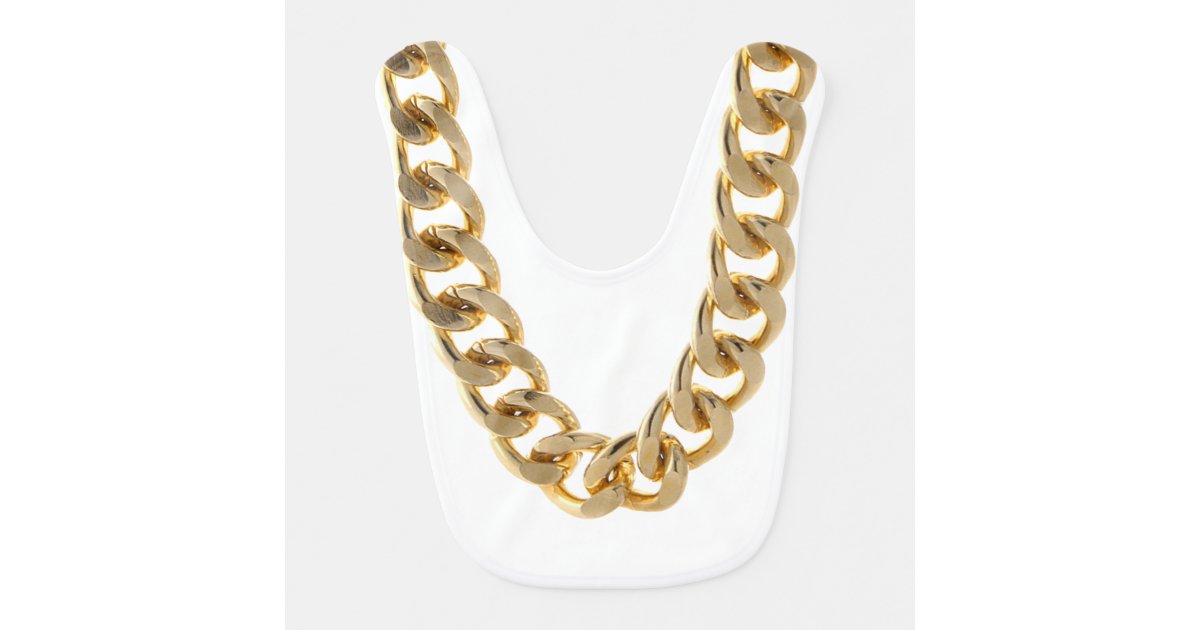 Gold Chain Baby Bib Zazzle