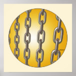 Gold Chains Print