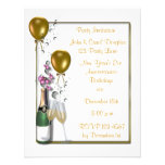 Gold Champagne Party Invitation