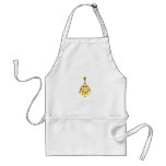 Gold chandelier apron