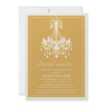 GOLD CHANDELIER | BRIDAL SHOWER INVITATION