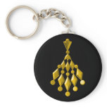 Gold chandelier keychains