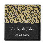 gold chandelier Save the date magnet