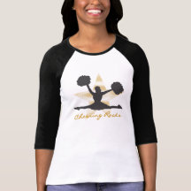 Gold Cheering Rocks T-shirts and Gifts