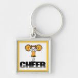 Gold Cheerleading T-shirts and Gifts Keychains