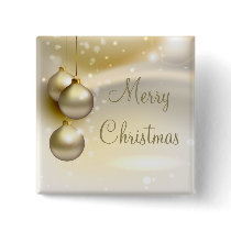 Gold Christmas Balls on Gold Pin