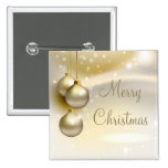 Gold Christmas Balls on Gold Pin