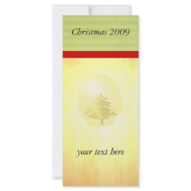 Gold Christmas Tree  Advertising Rack Card rack cards