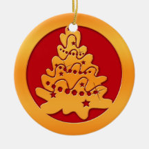 Gold Christmas Tree Christmas Ornaments