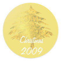 Gold Christmas Tree filled with Roses Sticker by samack Gold Christmas Tree filled with Roses Sticker