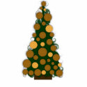 Gold Christmas Tree Ornament photo sculptures