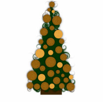 Gold Christmas Tree Ornament photo sculptures by HolidayFun Gold Christmas Tree Ornament photo sculptures