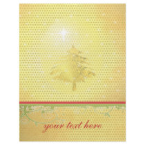 Gold Christmas Tree with Stars flyers