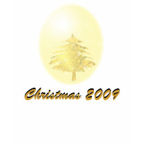Gold Christmas Tree with Stars t-shirts