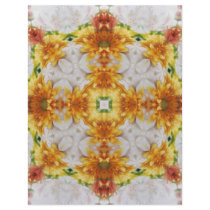 Gold Chrysanthemum Kaleidoscope Art 1 Custom Letterhead