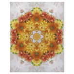 Gold Chrysanthemum Kaleidoscope Art 2 Letterhead Design