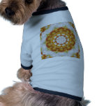 Gold Chrysanthemum Kaleidoscope Art 5 Pet Clothing