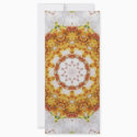 Gold Chrysanthemum Kaleidoscope Art 5 rack cards by KaleidoscopeArt Gold Chrysanthemum Kaleidoscope Art 5 rack cards