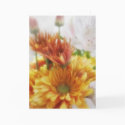 Gold Chrysanthemums and Alstroemeria 3 cards by LivingNature Gold Chrysanthemums and Alstroemeria 3 cards