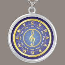 Gold Circle of Fifths necklaces