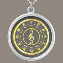 Gold Circle of Fifths necklaces