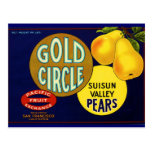 Gold Circle Pears Postcards