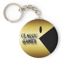 GOLD CLASSIC GAMER KEYCHAIN