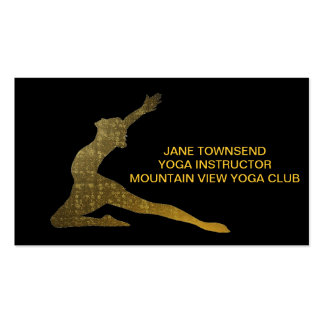 GOLD CLASSIC YOGA BUSINESS CARD