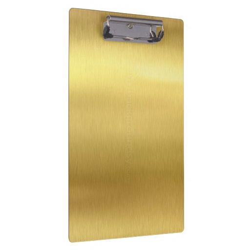 Gold Clipboard Zazzle