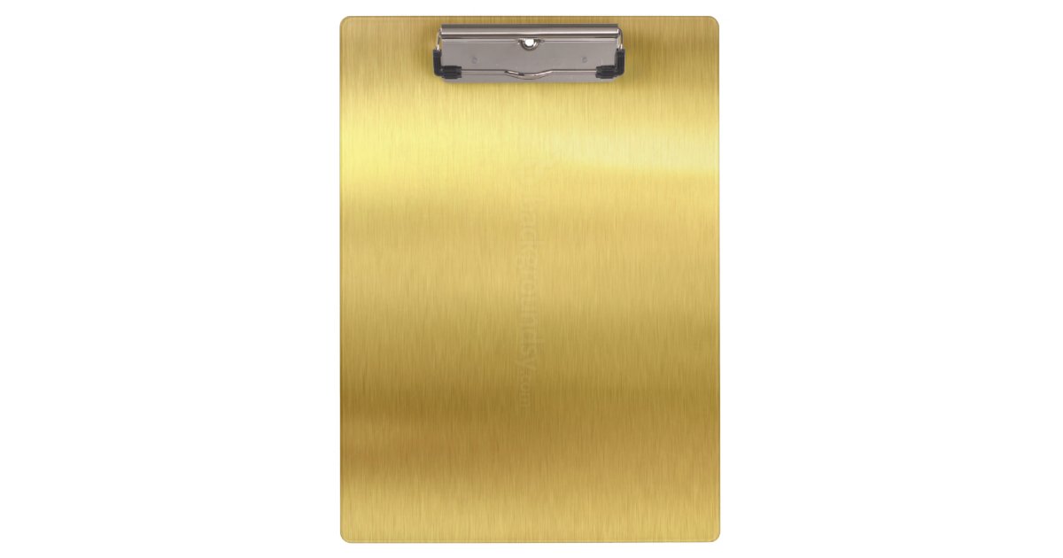 Gold Clipboard Zazzle