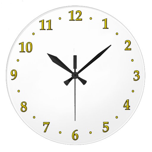 Gold Clock Number Face Template Use Your Design
