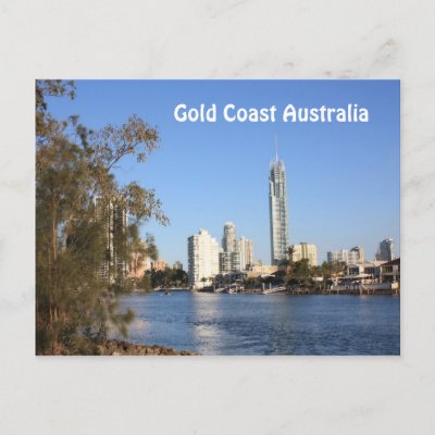gold coast beach australia. Gold Coast Australia Postcard