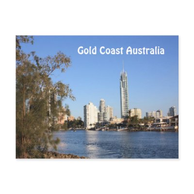 gold coast beach australia. Gold Coast Australia Postcard