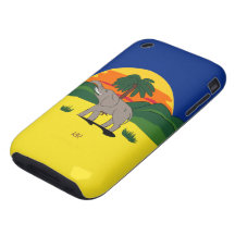 Gold Coast Elephant iPhone 3G/3GS Tough Case iPhone 3 Tough Cases