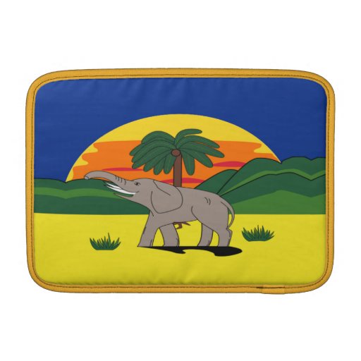 Gold Coast Elephant Palm Tree Macbook Air 11" MacBook Air Sleeves