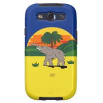 Gold Coast Elephant Palm Tree Samsung Galaxy S3 Samsung Galaxy  SIII Cover at Zazzle