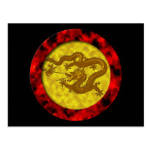 Gold Coin Dragon Postcards