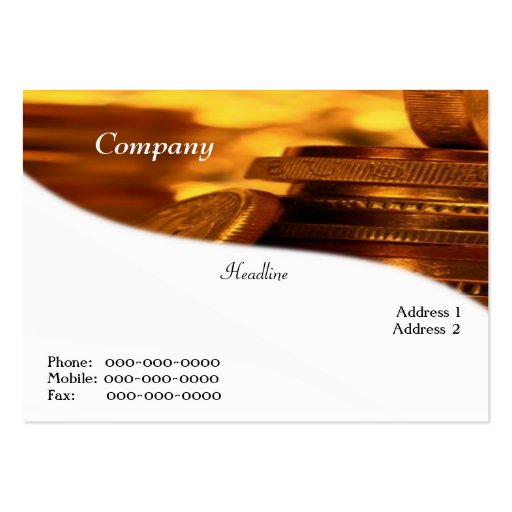 Gold Coins Business Card