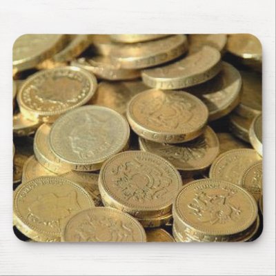 Gold Coins Mousepad by WallyWog