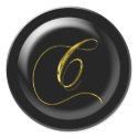 Gold Colored Monogram C stickers by TDSwhite Gold Colored Monogram C stickers