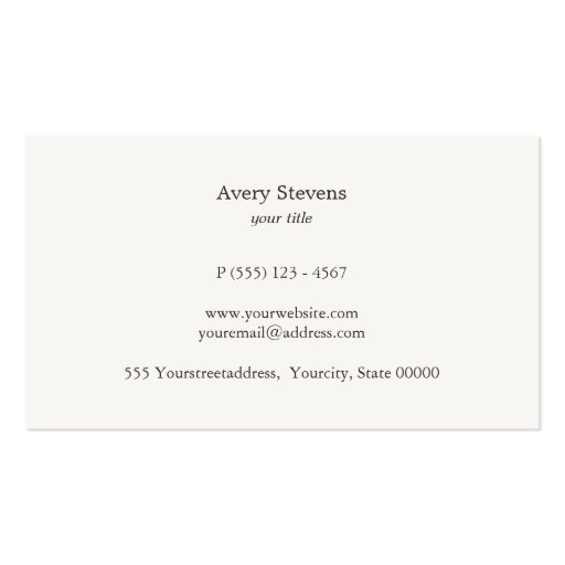 Gold Colored Striped Modern Light Blue Chic Business Cards (back side)