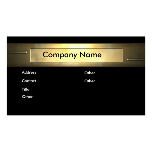 gold_company business cards
