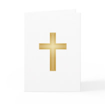Gold Cross/Easter Greeting Card